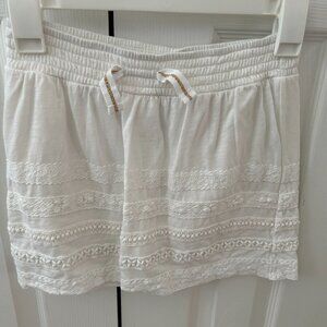 White skirt (skort), girls size L (10/12)